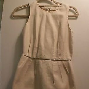 3.1 PHILLIP LIM Ivory Scoop Neck Sleeveless Pleate